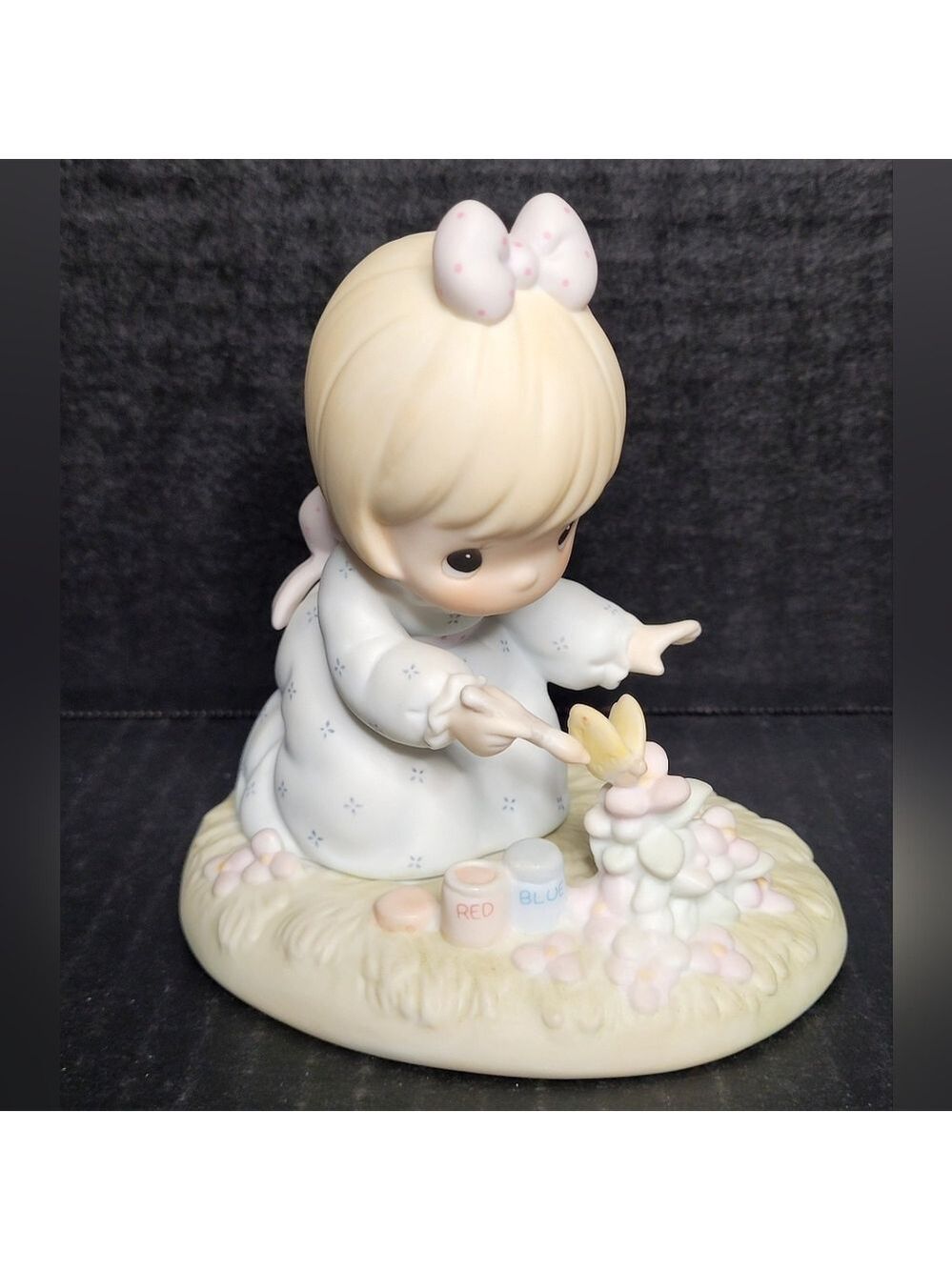 1988 Precious Moments Figurine God Bless You For Touching My Life #PM-881